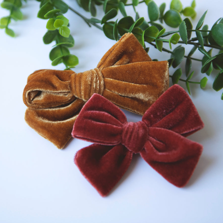 ABIGAIL Velvet 4" Nylon Headband - 15 Colors