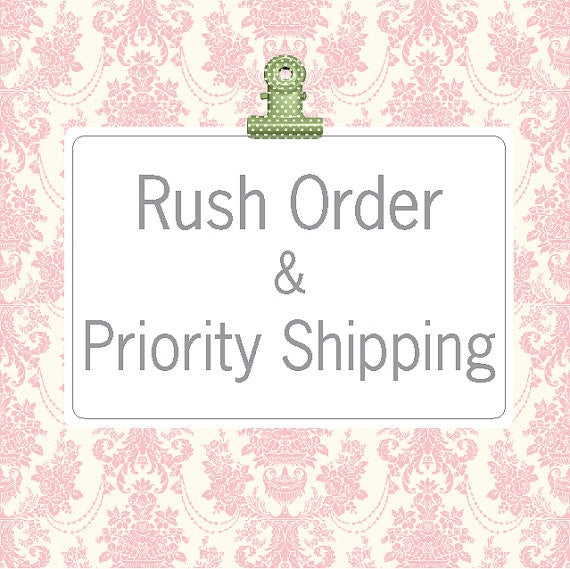 Rush Order and Priority Shipping - Think Pink Bows