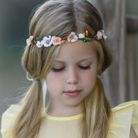 Paisley Flower Girl Crown