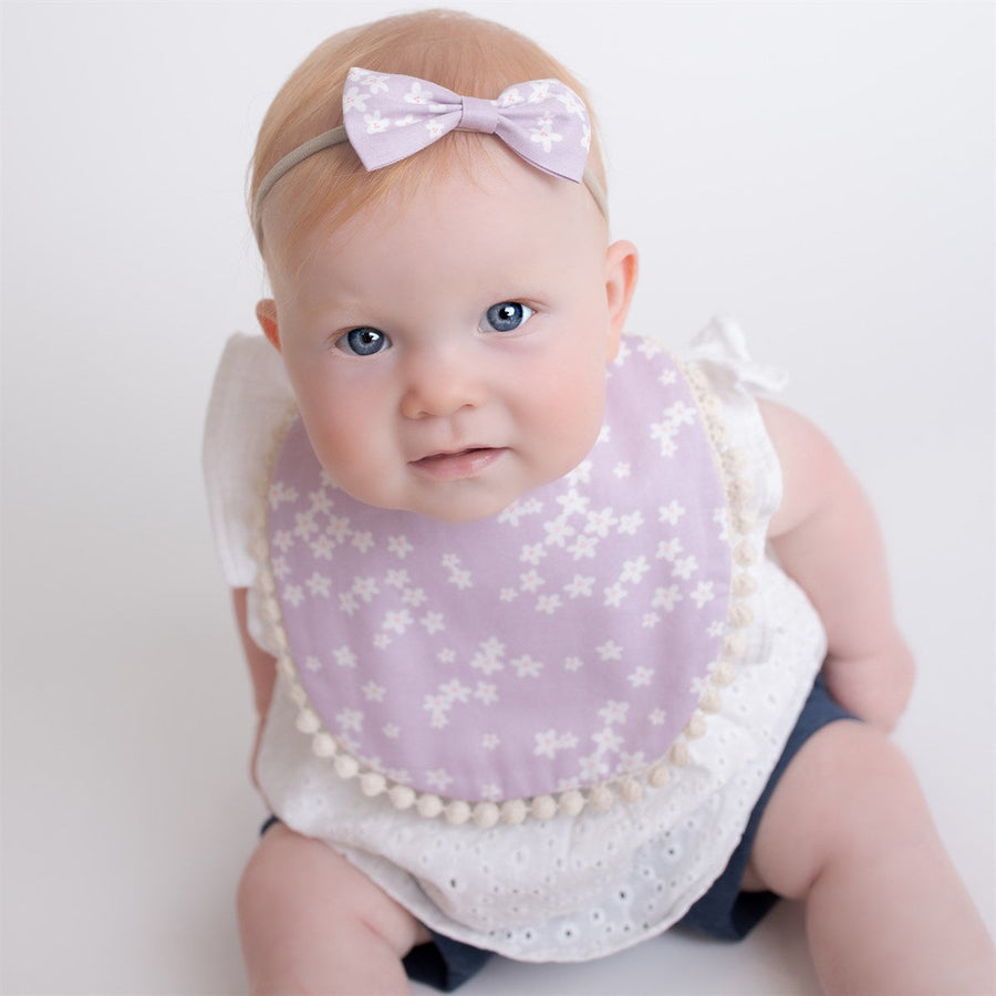 Reversible Bib & Headbands Set - 6 Styles
