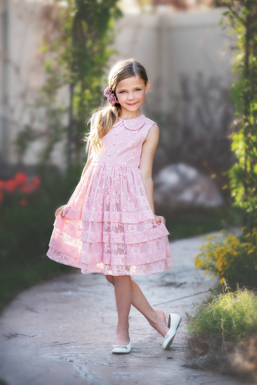 Mikayla Dress - Dusty Rose #73