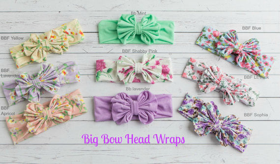 Striped Big Bow Headwraps - Think Pink Bows - 8