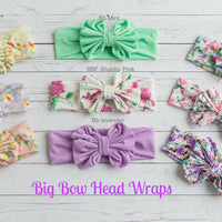 Striped Big Bow Headwraps - Think Pink Bows - 8