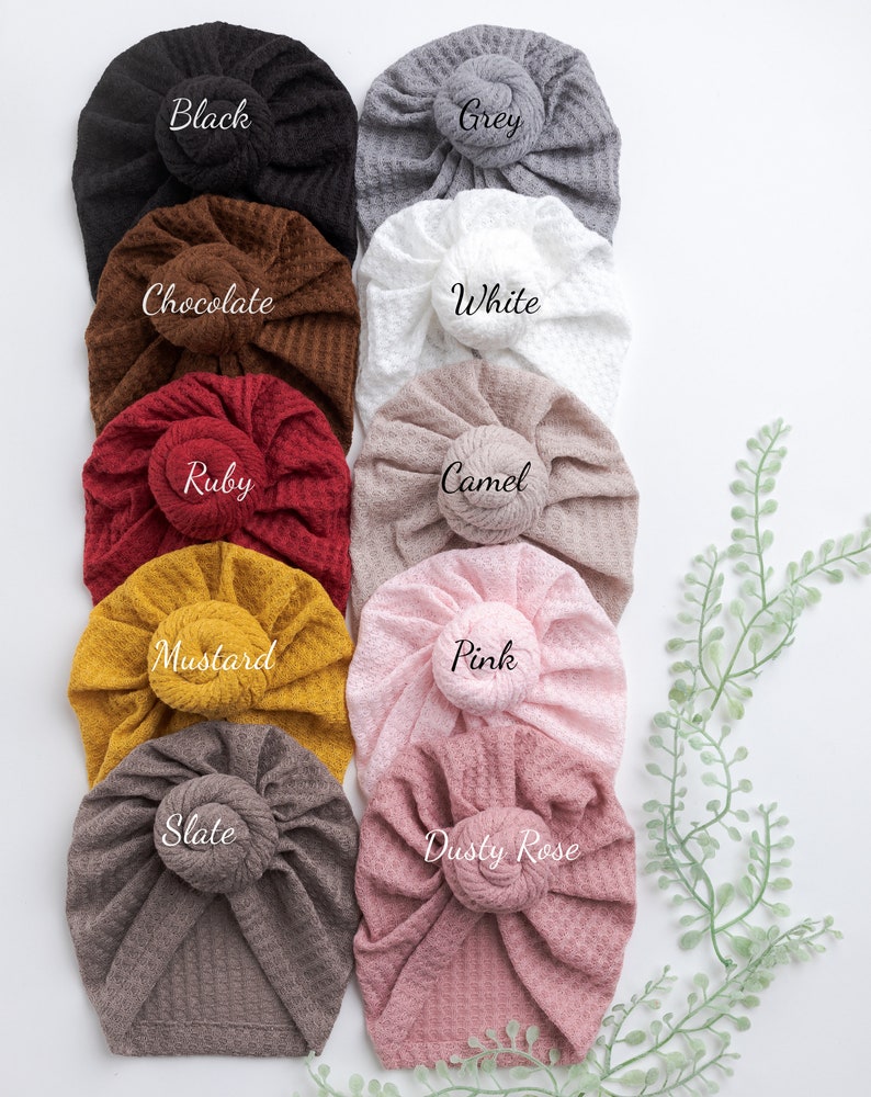 LYNN Turban ROUND KNOT Hats - 10 Colors