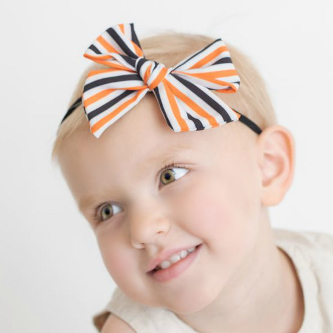 Halloween Hand Tied Headbands - Stripes