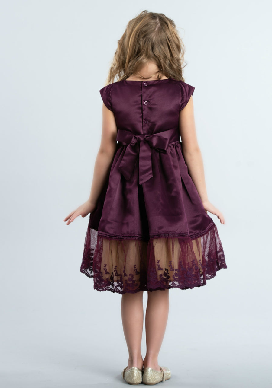 Seraphine Dress - Eggplant #96
