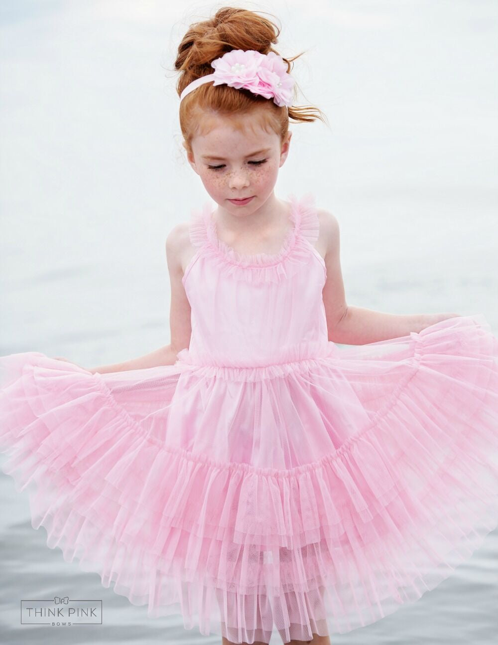 Pretty in Pink Tulle Dress - Think Pink Bows - 1
